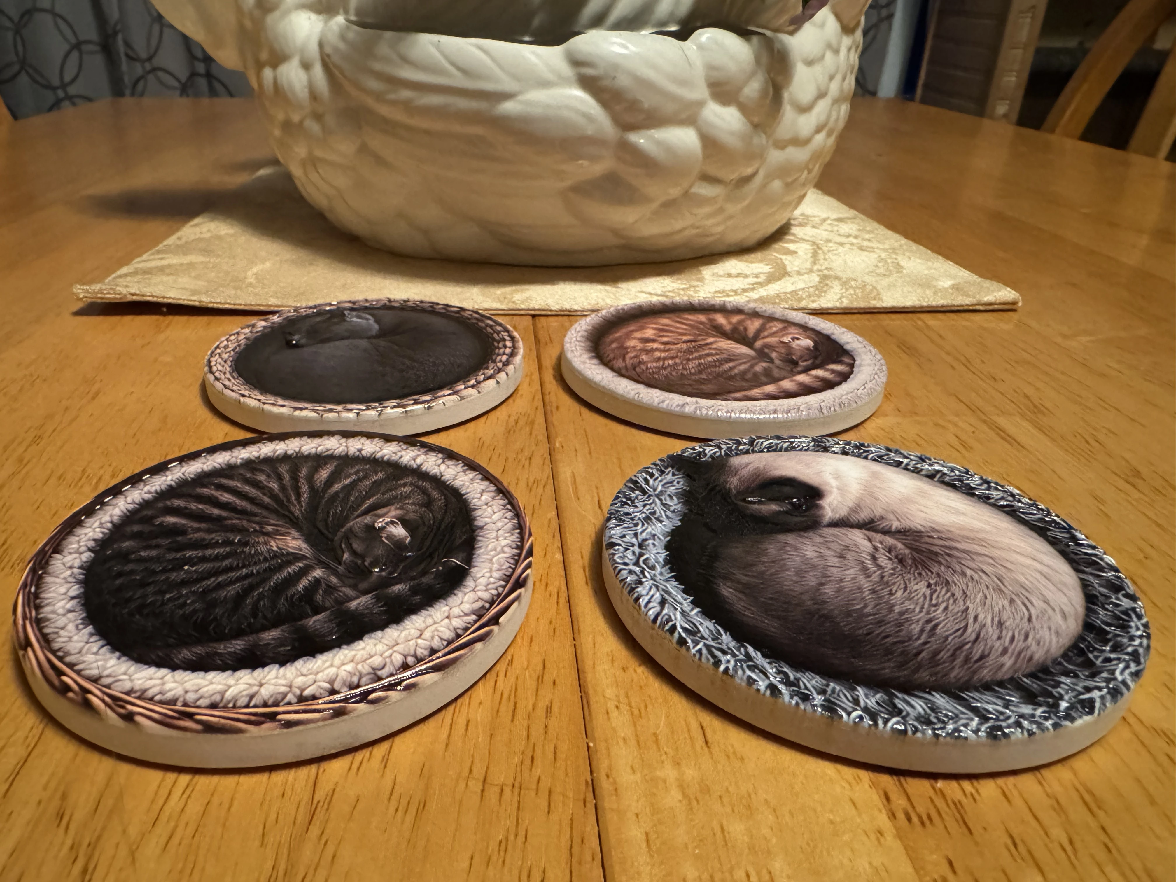 Cozy Cat Coasters